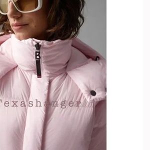 Love Shack Fancy Fire+Ice Pink Down Coat